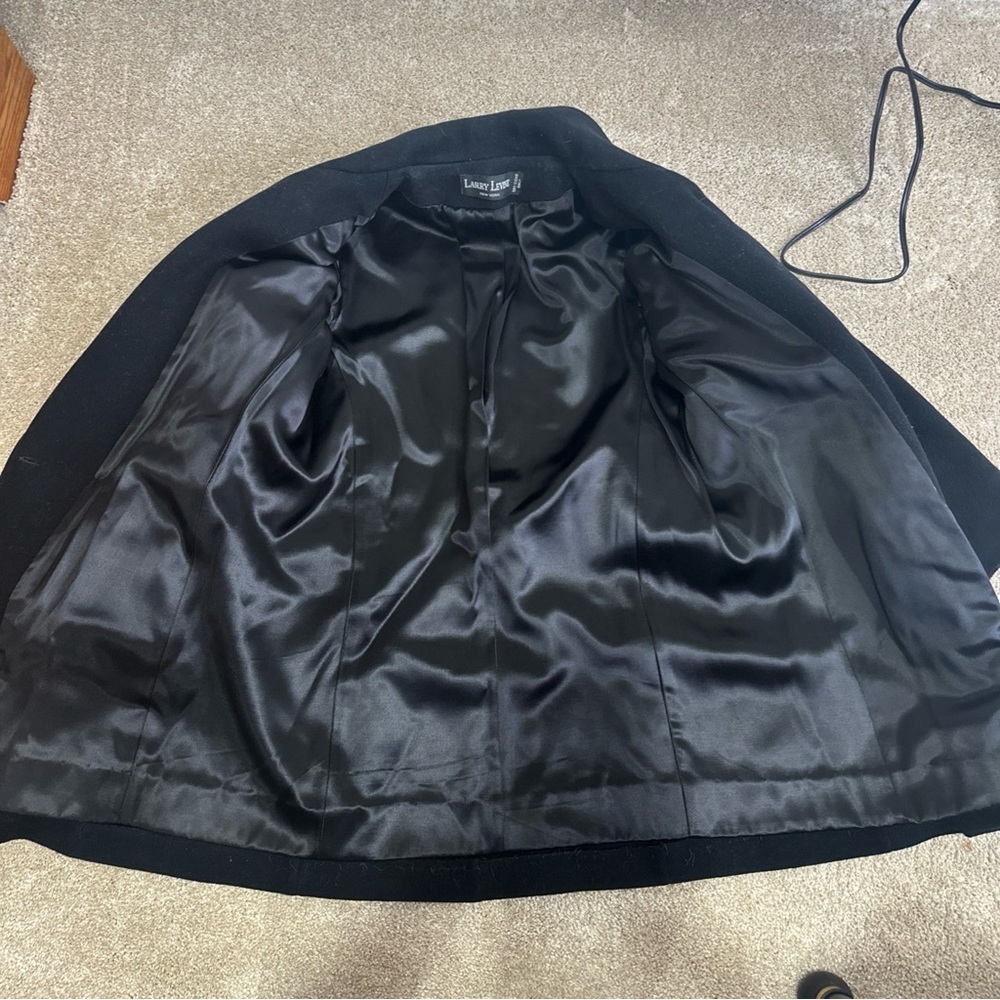 Larry Levine Black Satin-Lined Jacket - Picture 3 of 7